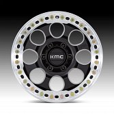 KMC KM237 Riot Beadlock Satin Black Custom Truck Wheels 3